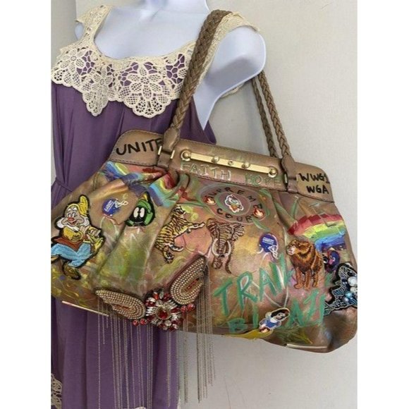 valentino w large customized applique and artwork - Picture 10 of 12